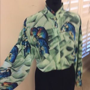 Escada vintage silk blouse